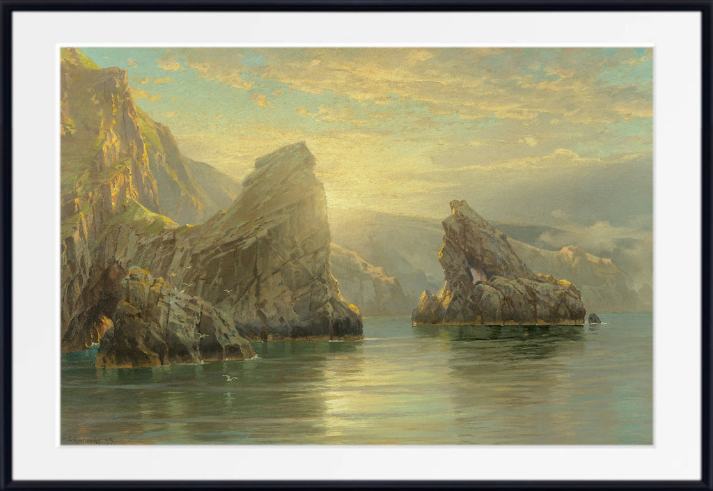 William Trost Richards, Sunset in the Shetland Islands, Scotland (1899)