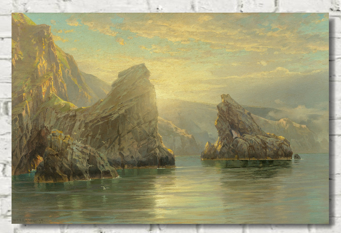 William Trost Richards, Sunset in the Shetland Islands, Scotland (1899)