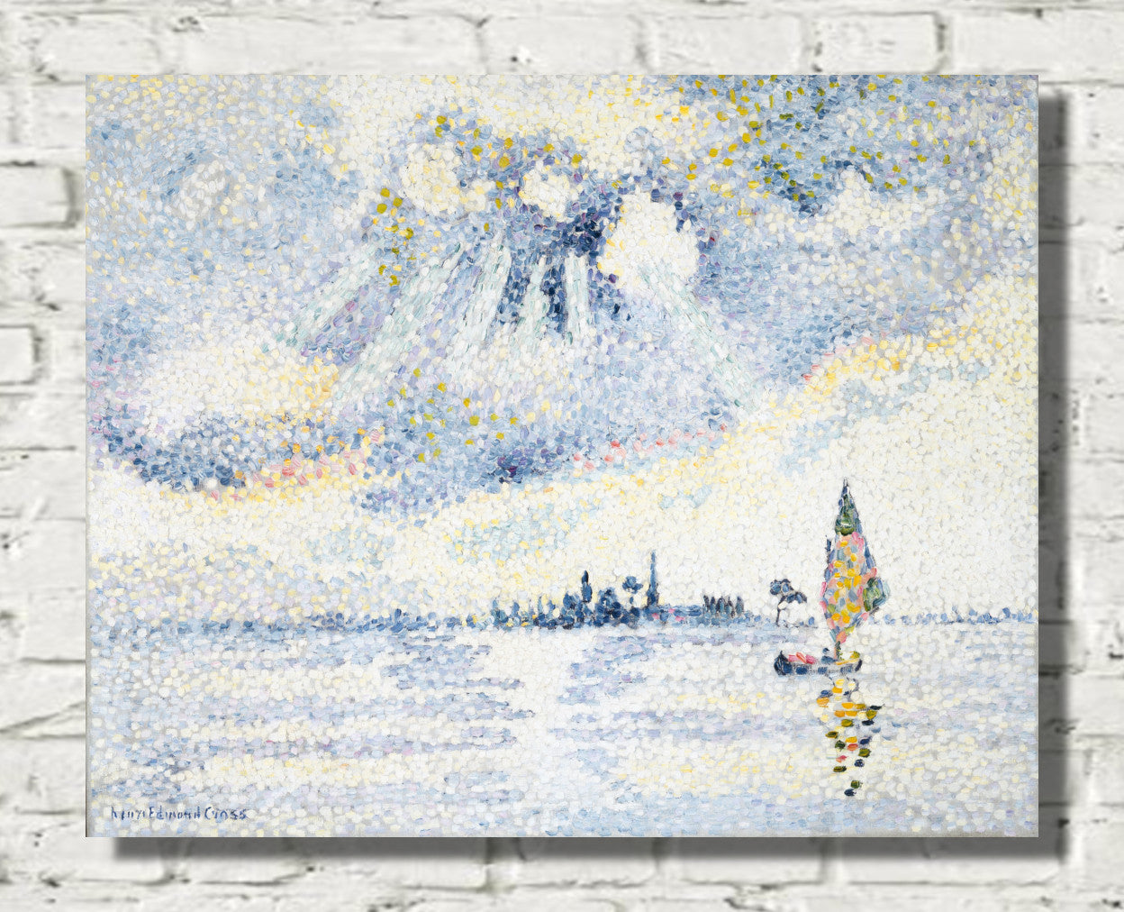 Sunset on the Lagoon, Venice by Henri-Edmond Cross