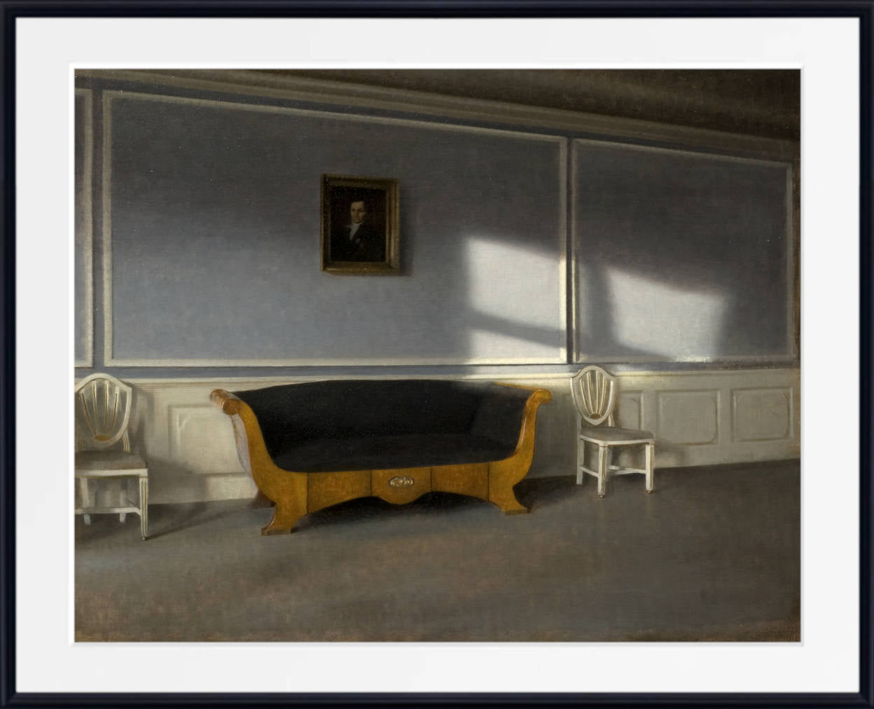 Wilhelm Hammershoi Fine Art Print, Sunshine in the Drawingroom III