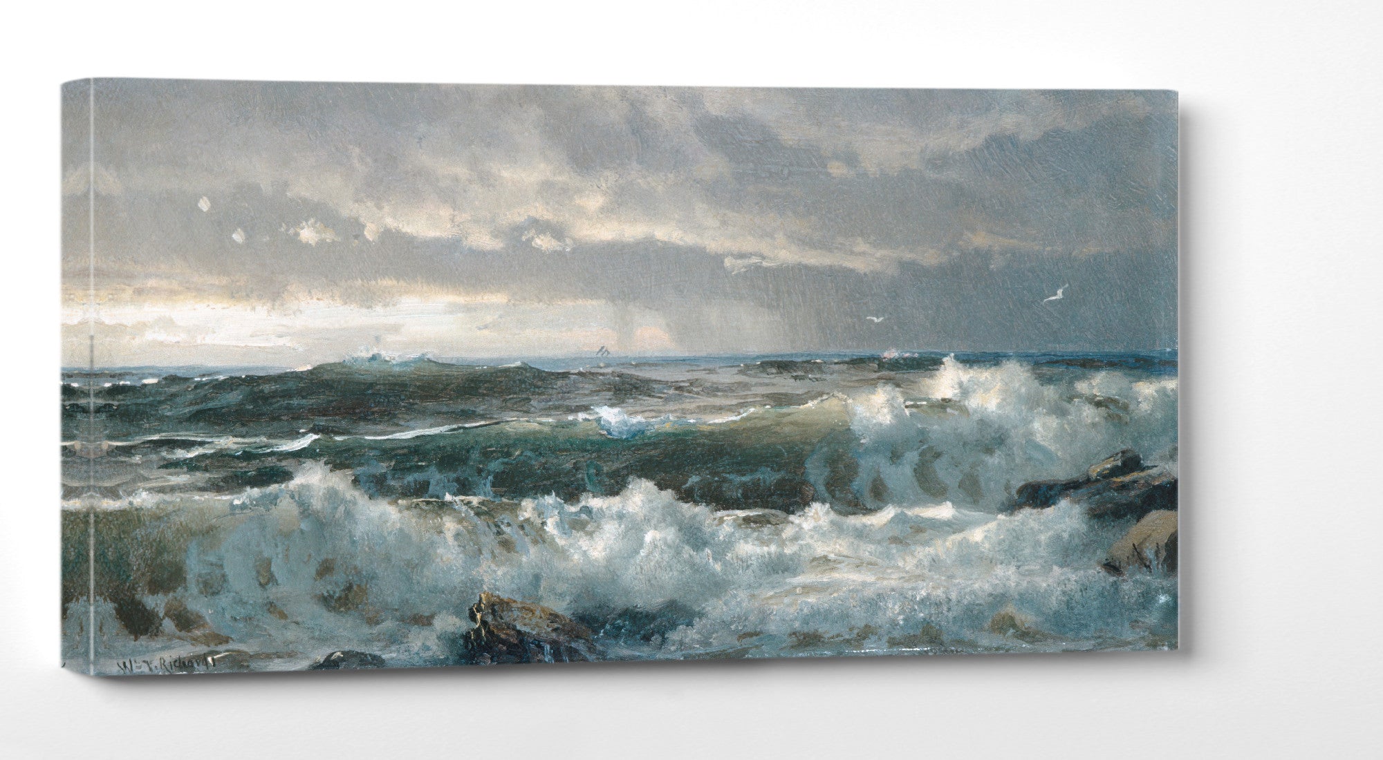 William Trost Richards, Surf on Rocks (1890s)