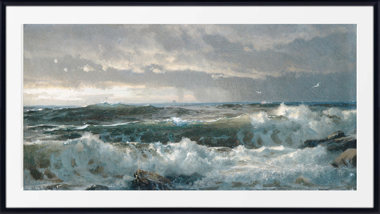 William Trost Richards, Surf on Rocks (1890s)