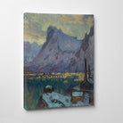 Anna Boberg, Svolvaer Harbour at the Height of the Fishing Season. Study from Lofoten (1934)