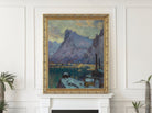 Anna Boberg, Svolvaer Harbour at the Height of the Fishing Season. Study from Lofoten (1934)