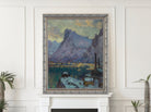 Anna Boberg, Svolvaer Harbour at the Height of the Fishing Season. Study from Lofoten (1934)