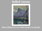 Anna Boberg, Svolvaer Harbour at the Height of the Fishing Season. Study from Lofoten (1934)