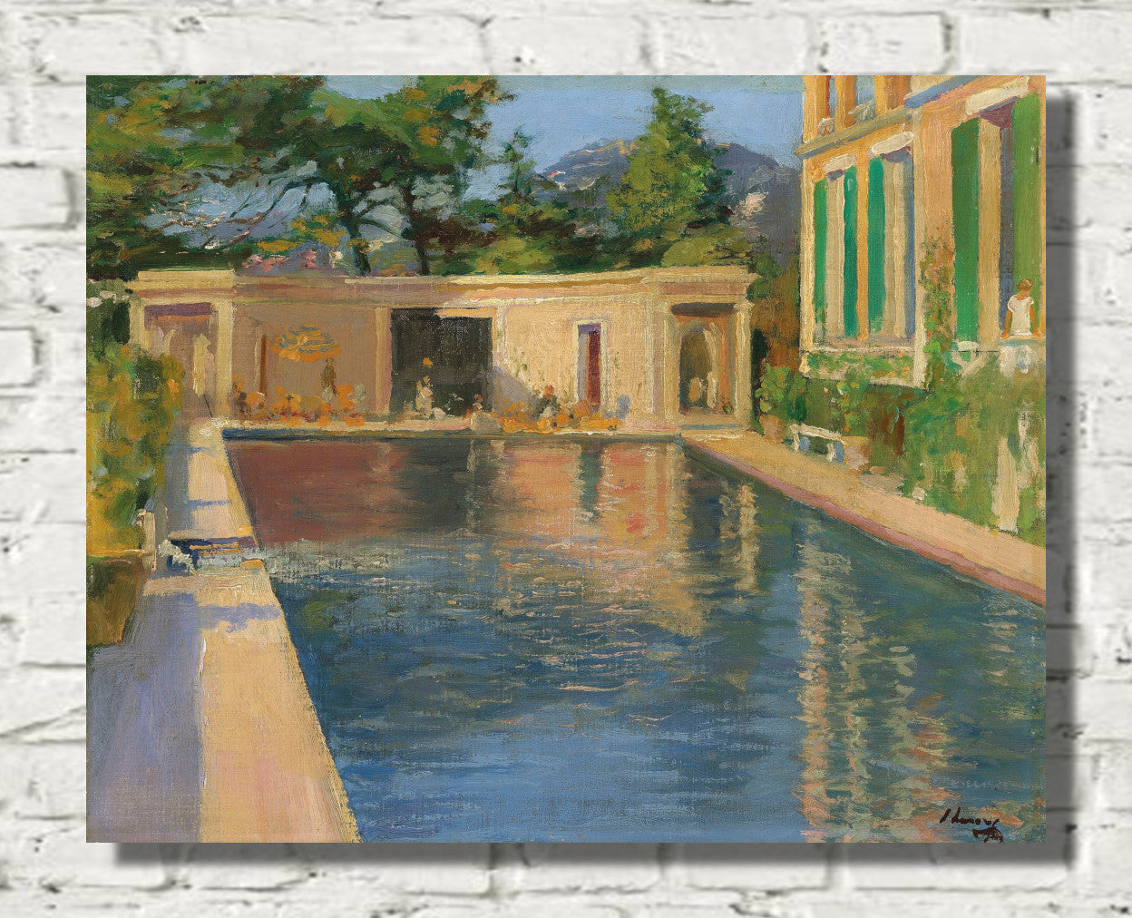 Swimming Pool, Southern France, John Lavery