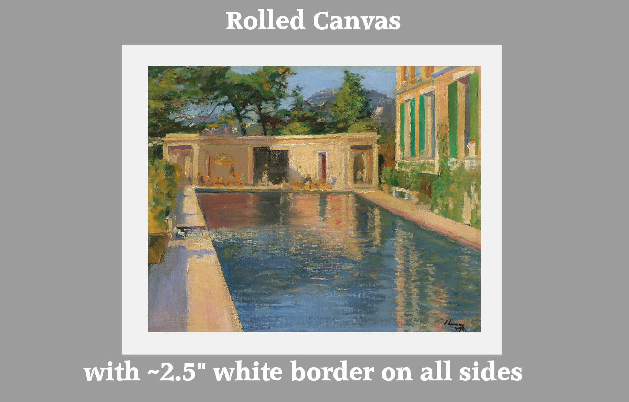 Swimming Pool, Southern France, John Lavery