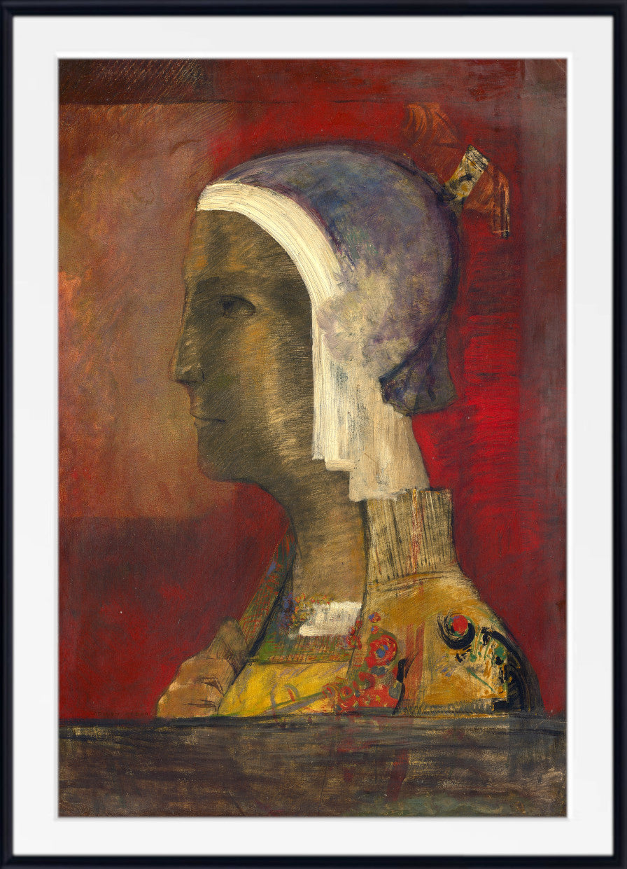 Symbolic Head by Odilon Redon