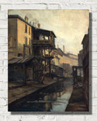 Germain Bonneton Print, The Bièvre, Cordelières Street (1900)