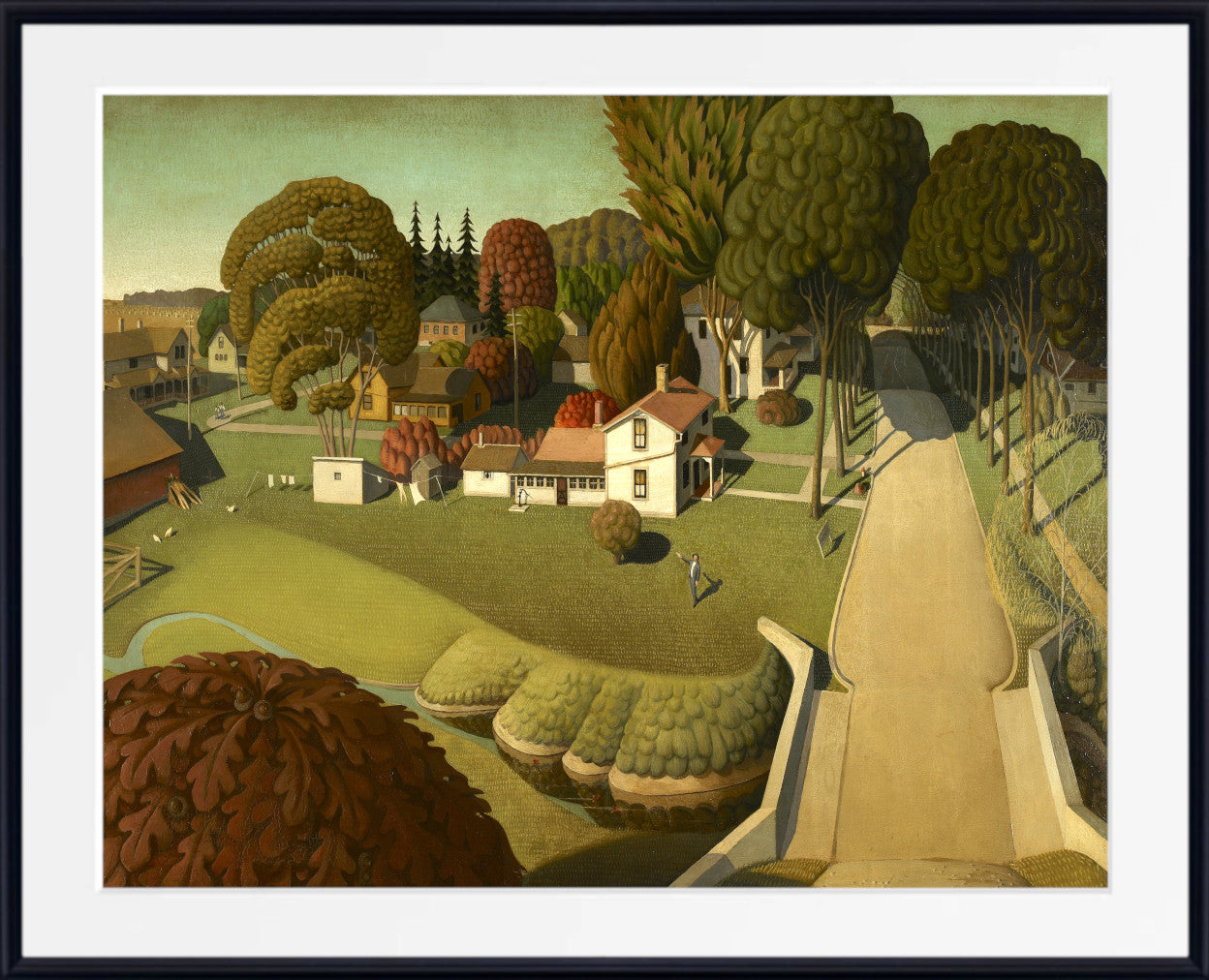 The Birthplace of Herbert Hoover, West Branch, Iowa (1931), Grant Wood