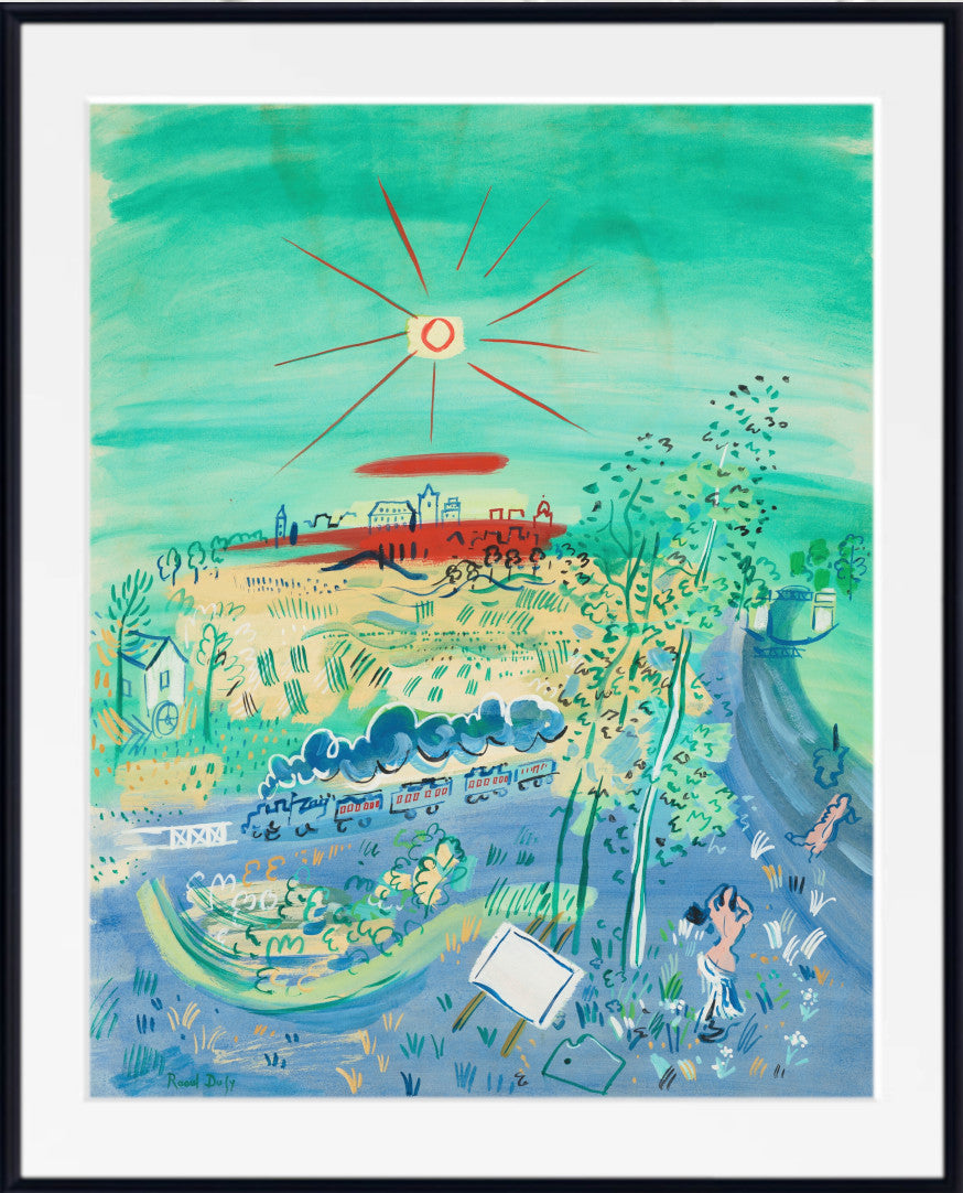 The Blue Train(1935) by Raoul Dufy