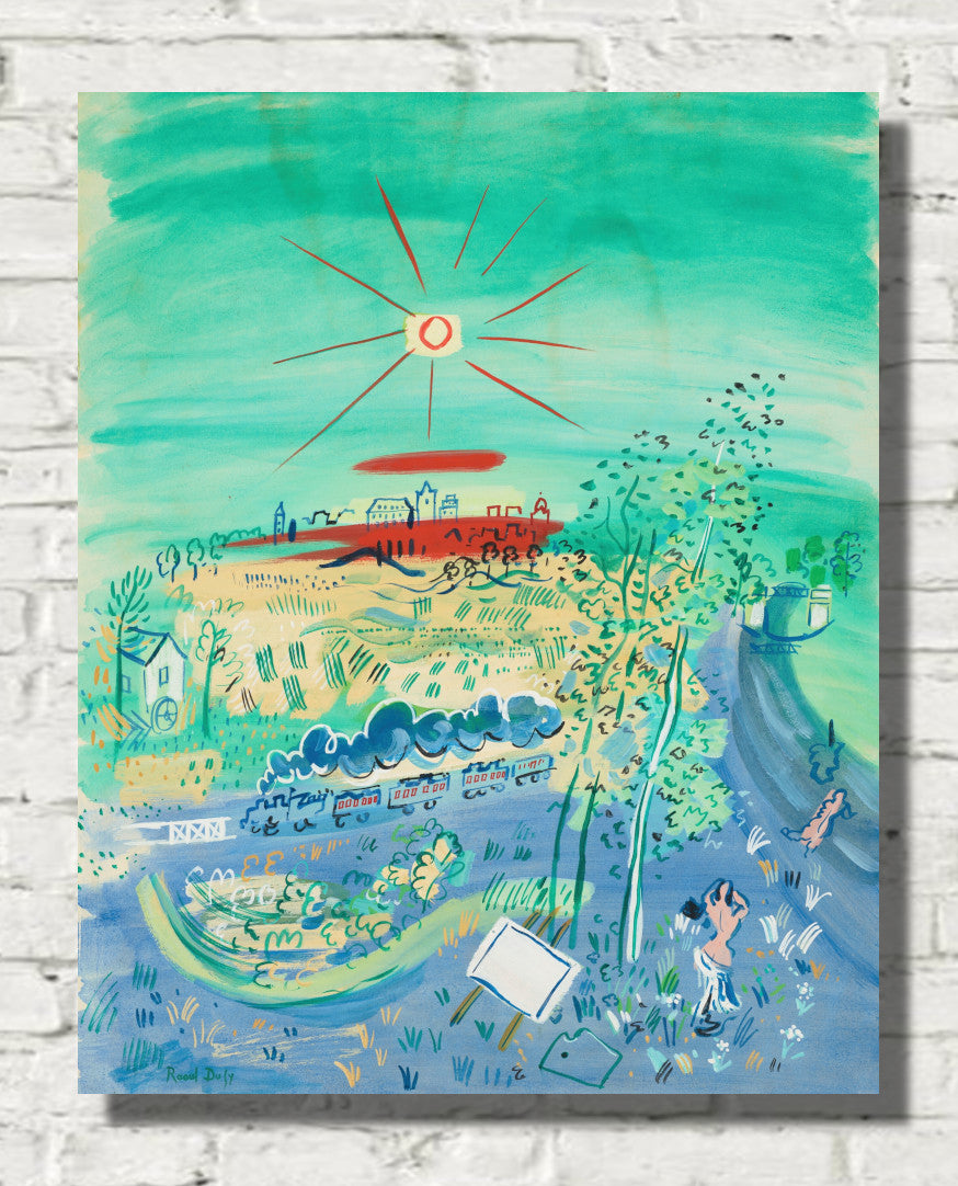 The Blue Train(1935) by Raoul Dufy