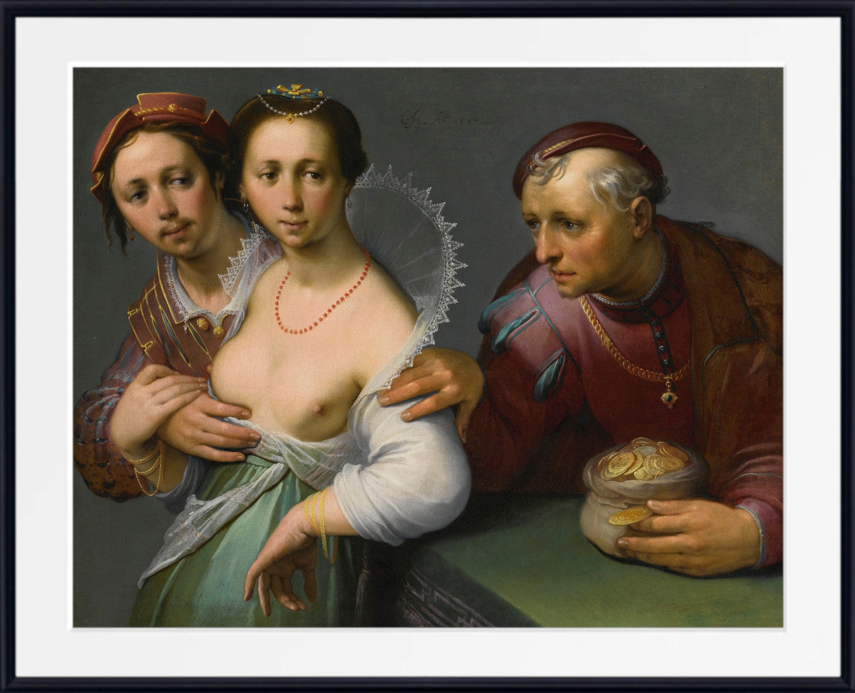 The Choice between the Young and Old by Cornelis van Haarlem