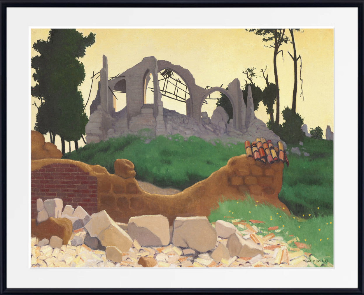 The Church of Souain, Félix Vallotton