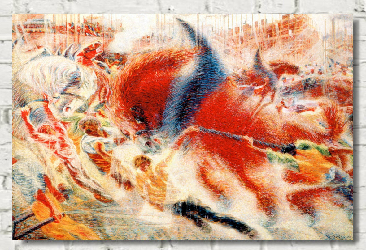 The City Rises, Umberto Boccioni