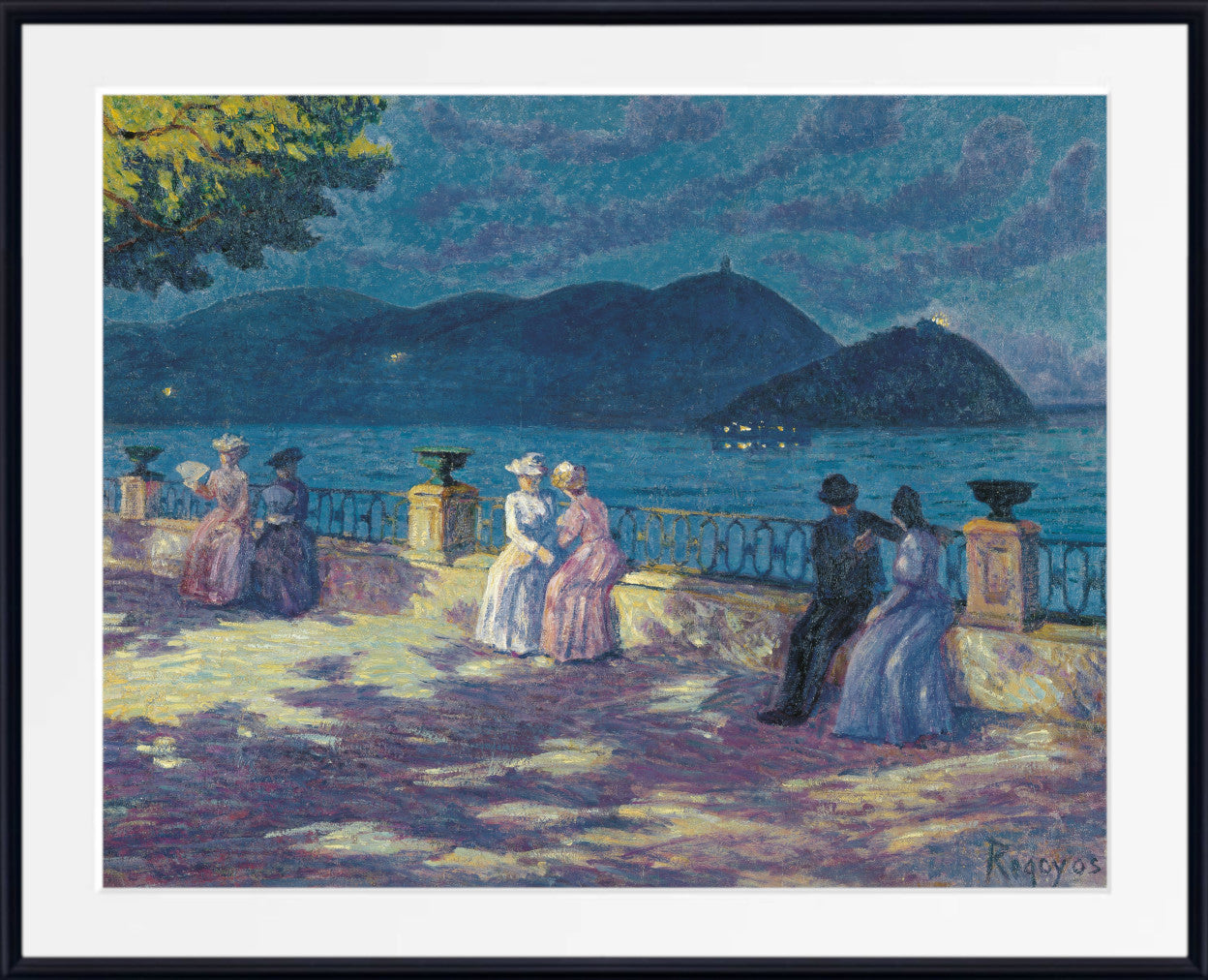 Darío de Regoyos, The Concha, Night-time (c. 1906)