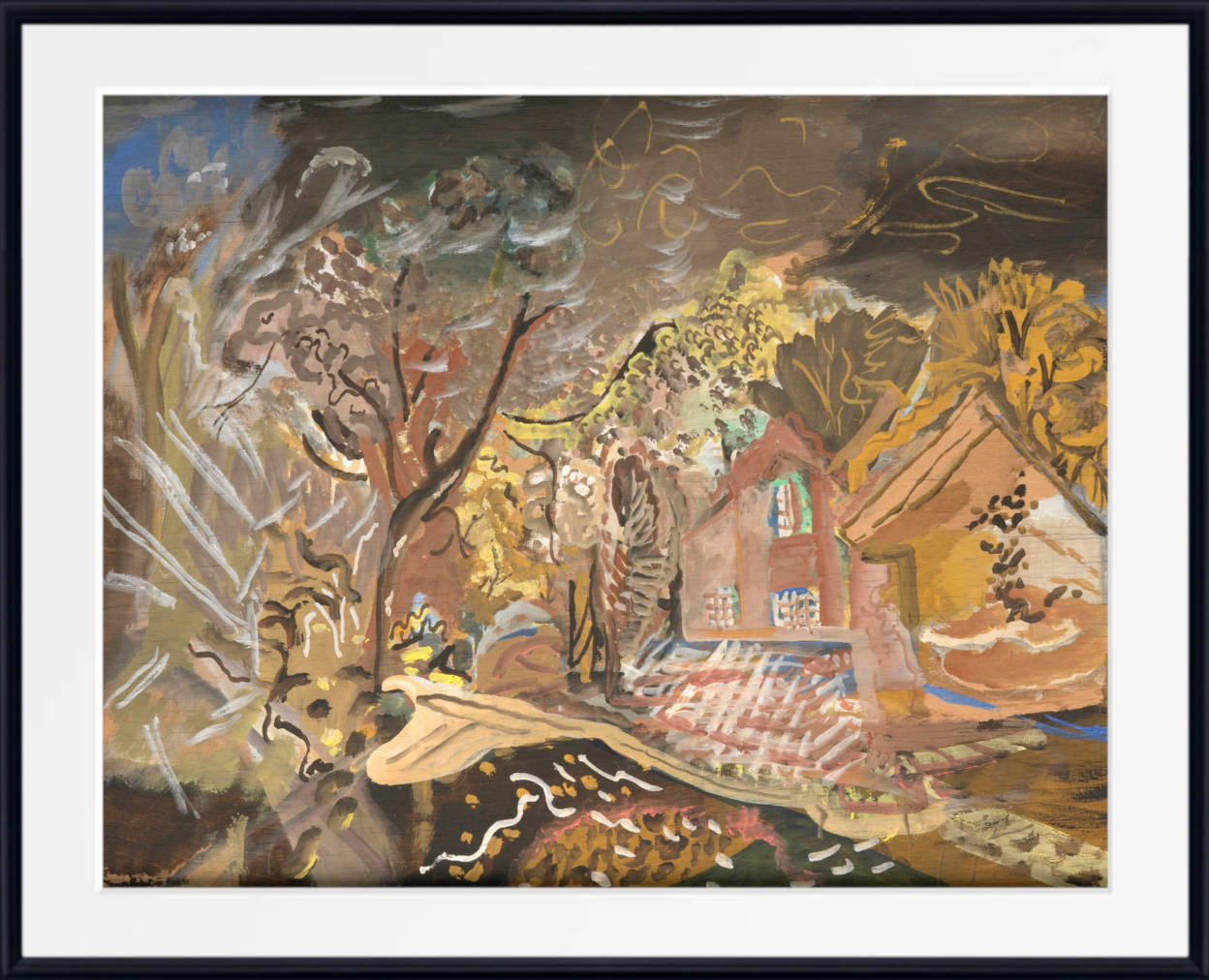 Frances Hodgkins Print, The Croft House, Bradford on Tone, Somerset