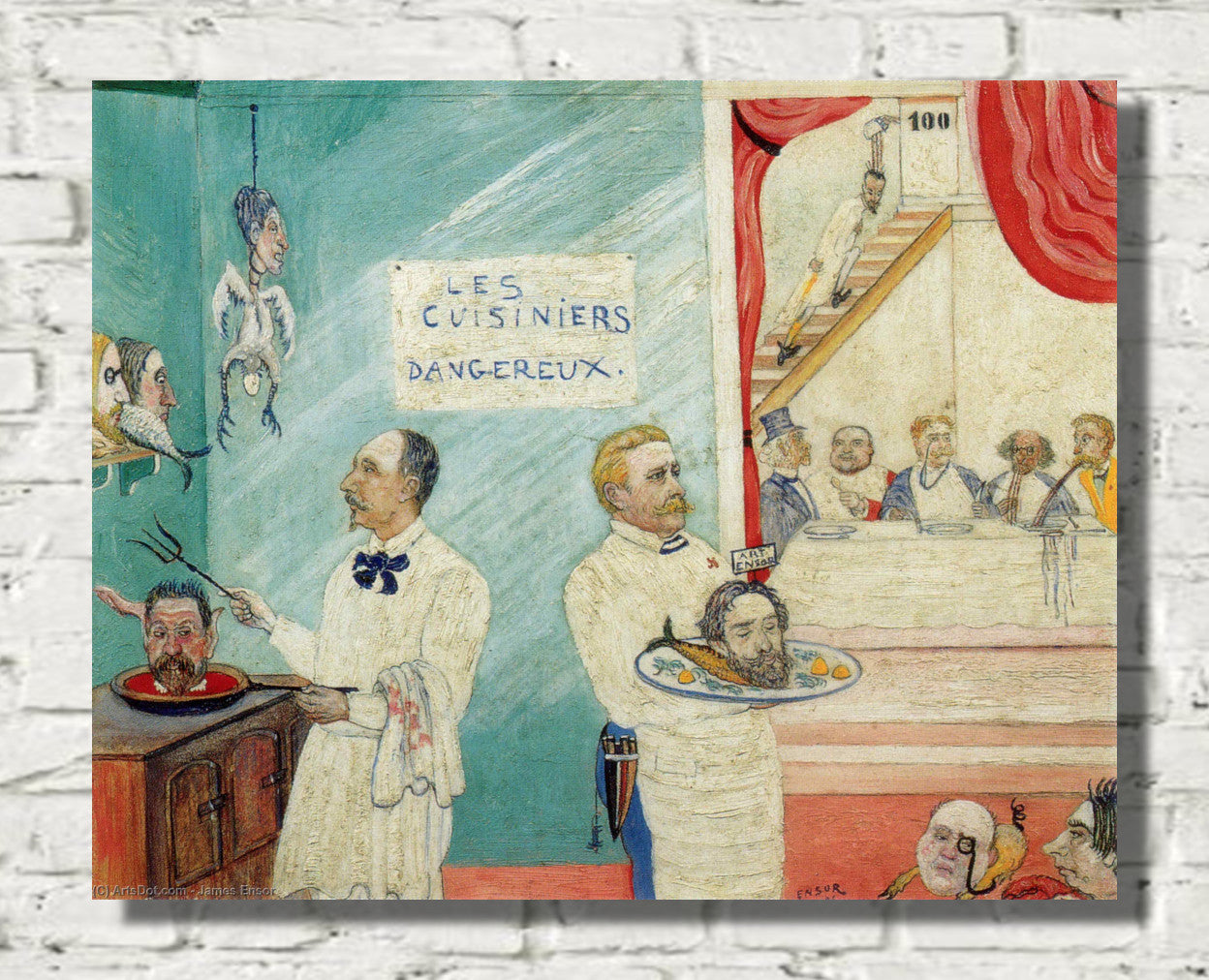 The Dangerous Cooks (1896) by James Ensor