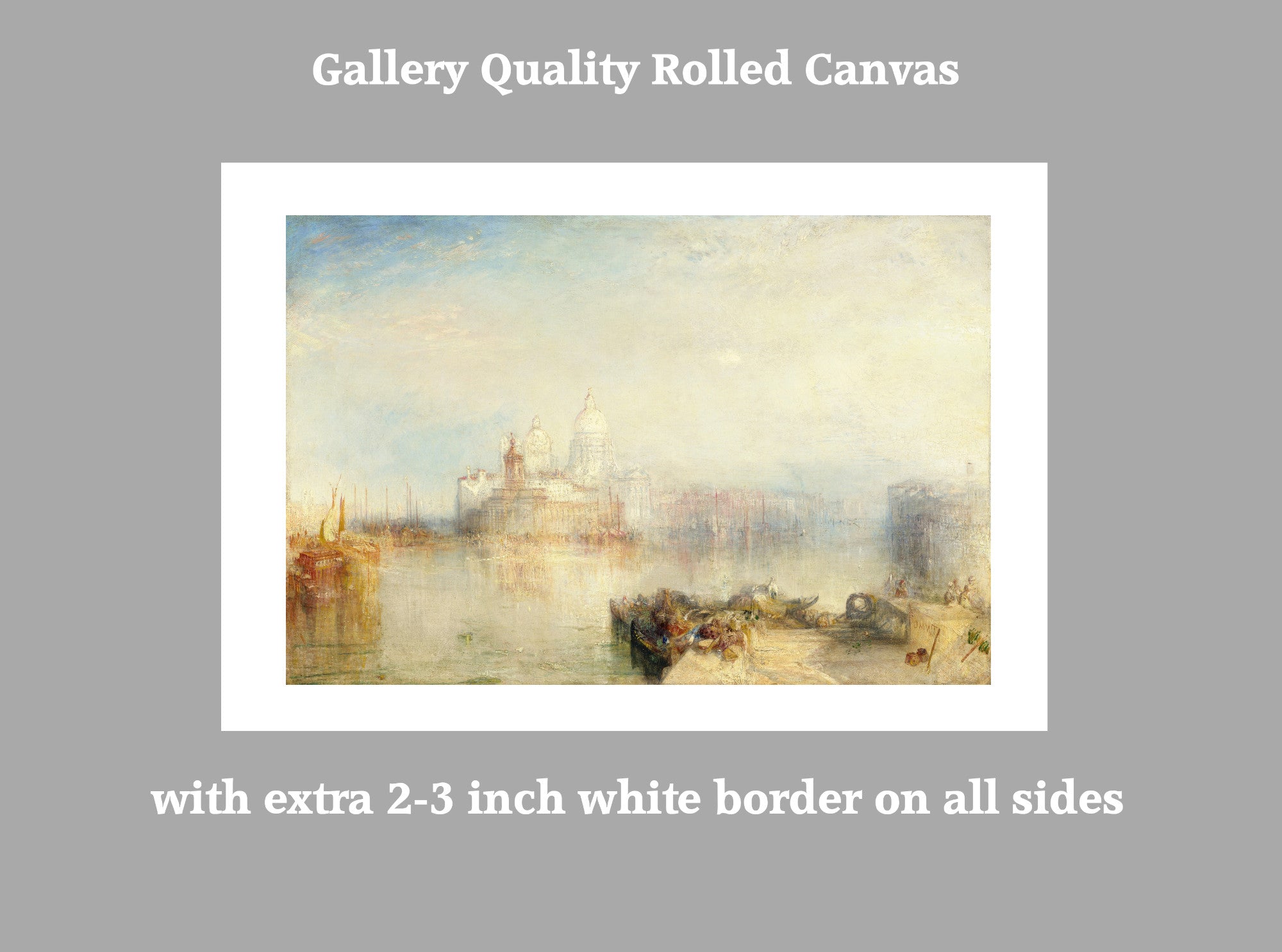 The Dogana and Santa Maria della Salute (Venice 1843) by William Turner