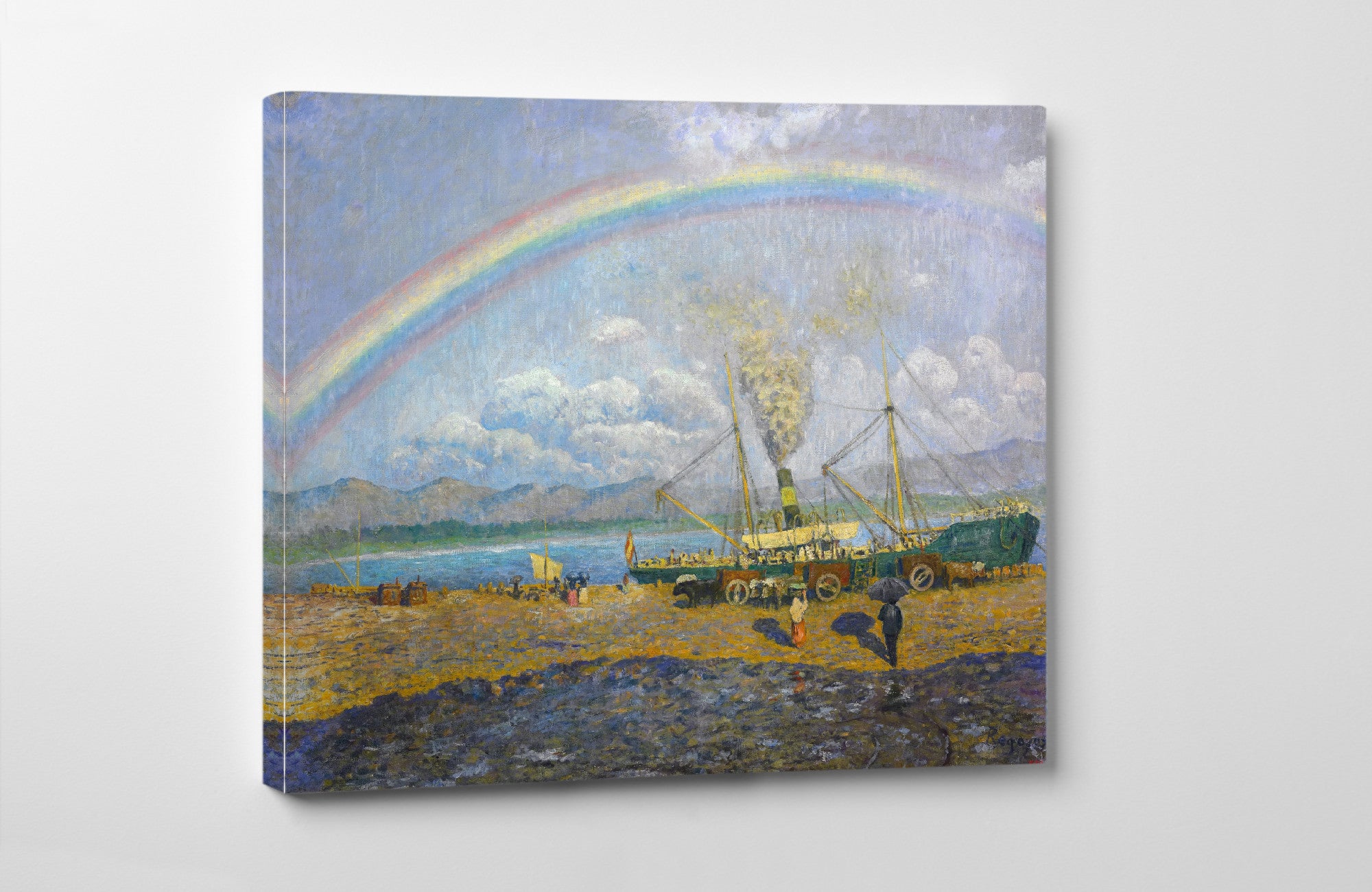 Darío de Regoyos, The Downpour. Santoña Bay (1900)