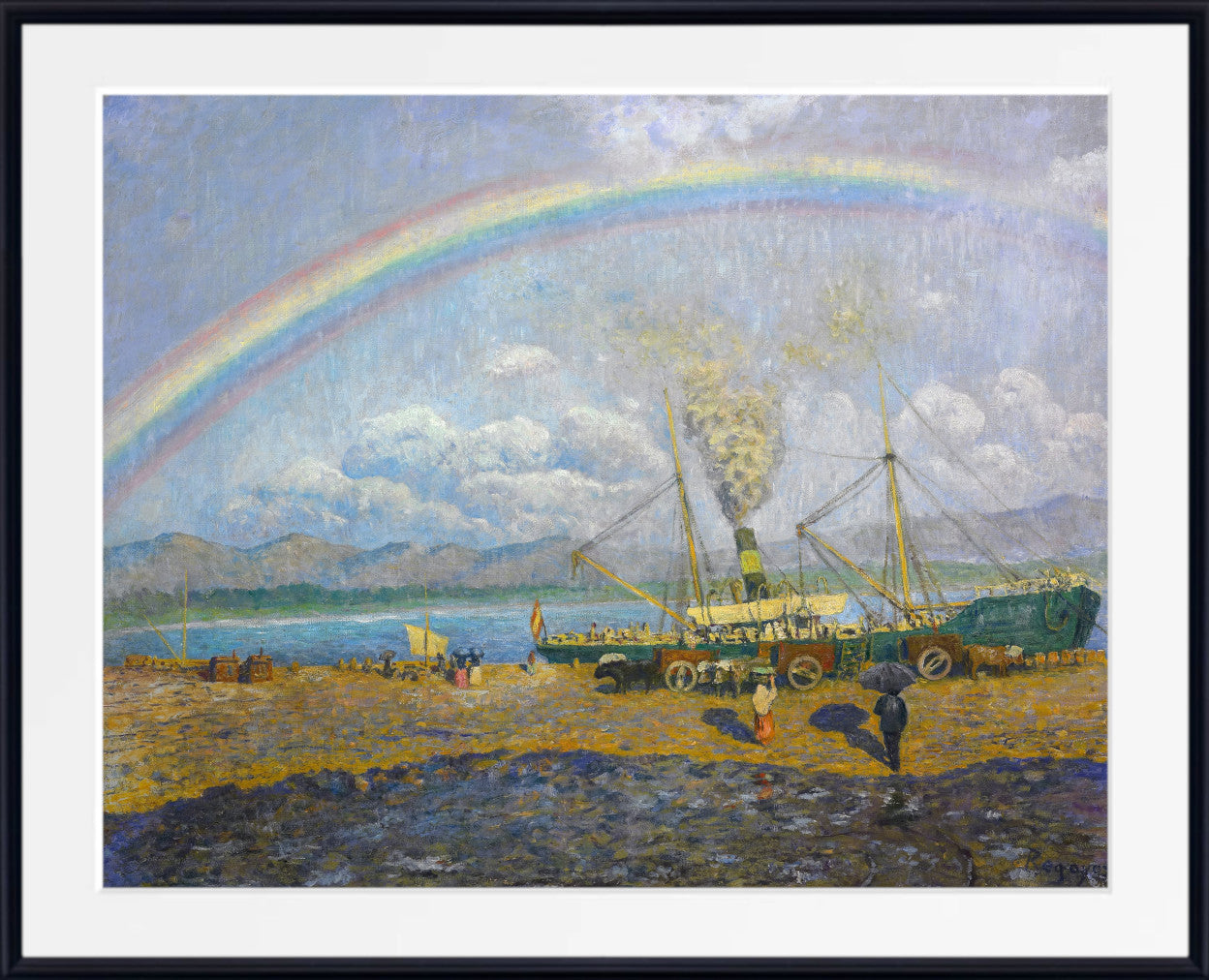 Darío de Regoyos, The Downpour. Santoña Bay (1900)