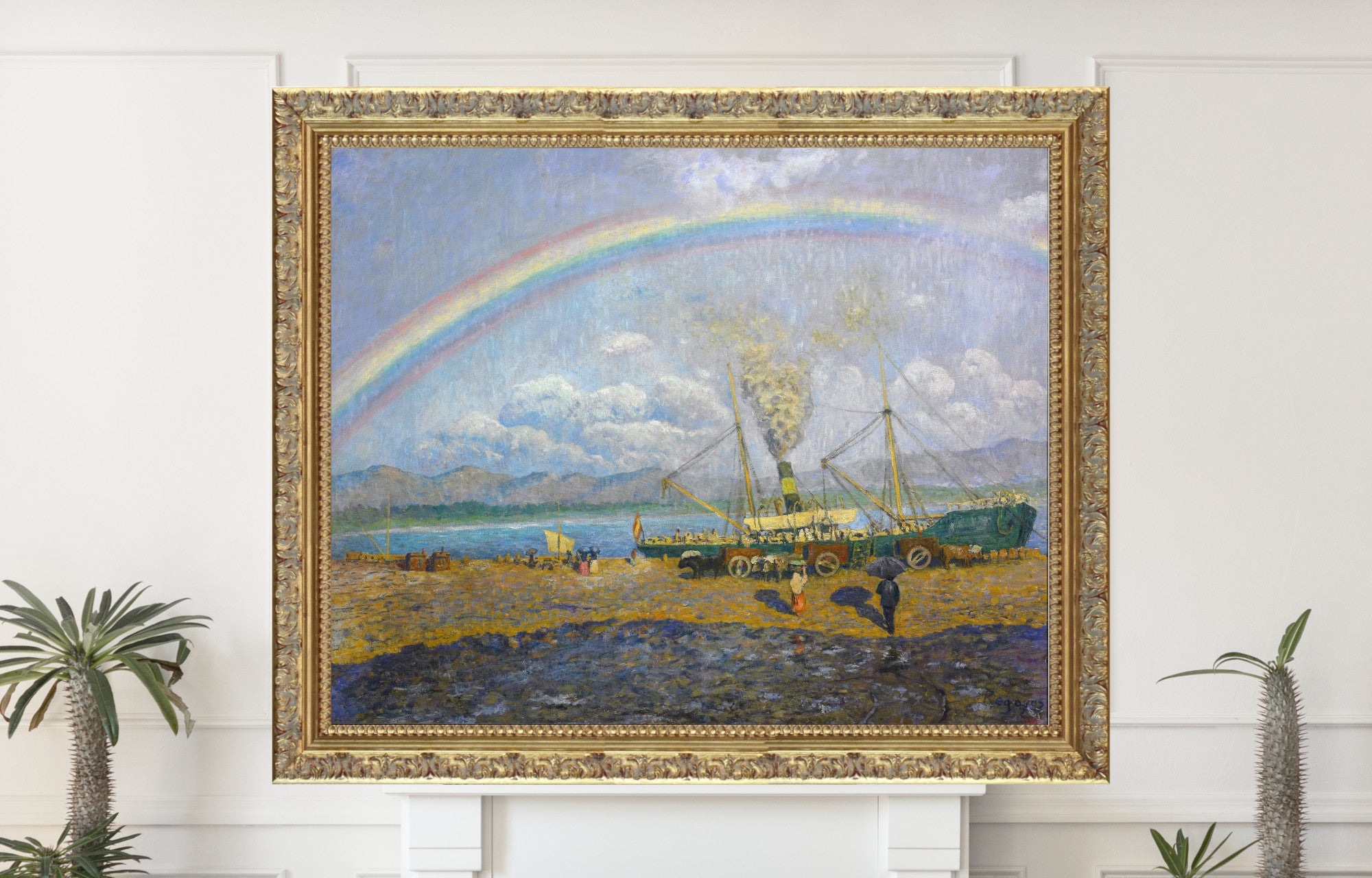 Darío de Regoyos, The Downpour. Santoña Bay (1900)