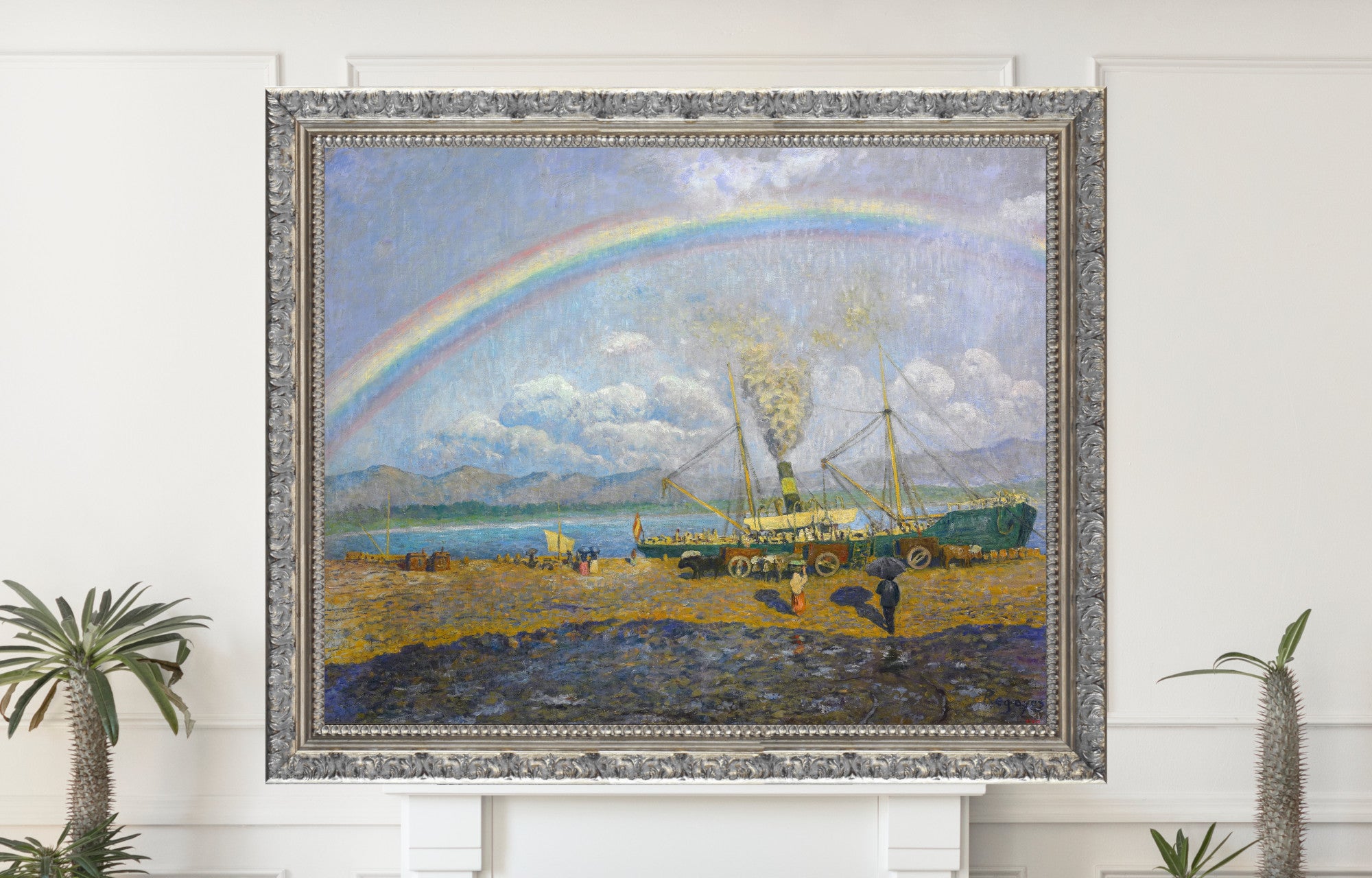 Darío de Regoyos, The Downpour. Santoña Bay (1900)