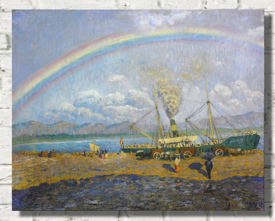 Darío de Regoyos, The Downpour. Santoña Bay (1900)