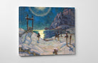 Anna Boberg, The Graveyard in the Mountains. Study from Lofoten (1920)