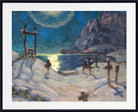 Anna Boberg, The Graveyard in the Mountains. Study from Lofoten (1920)