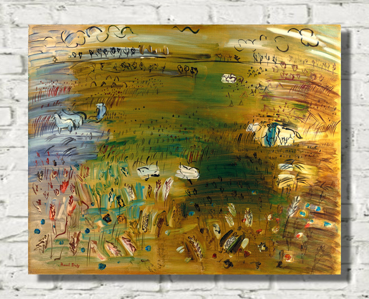 The Great Wheat Field (1933) by Raoul Dufy