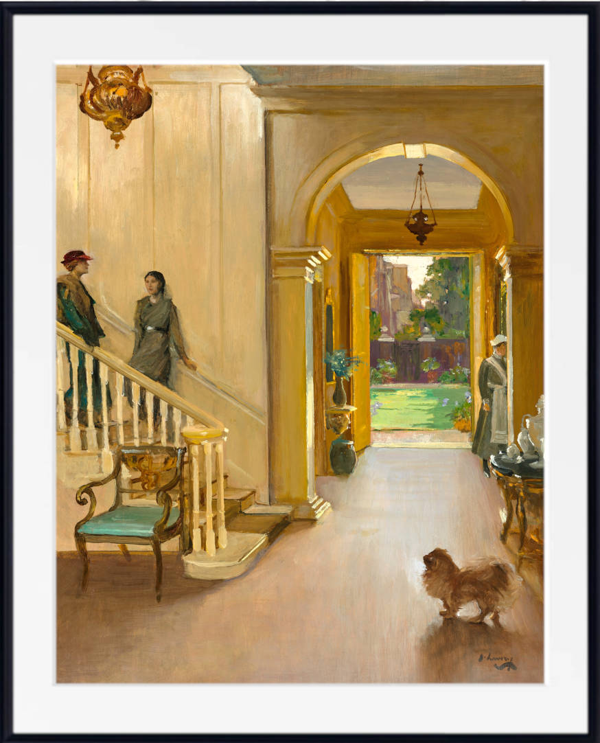 John Lavery Print, The Hall, Argyll House – A Summer Day (1925)