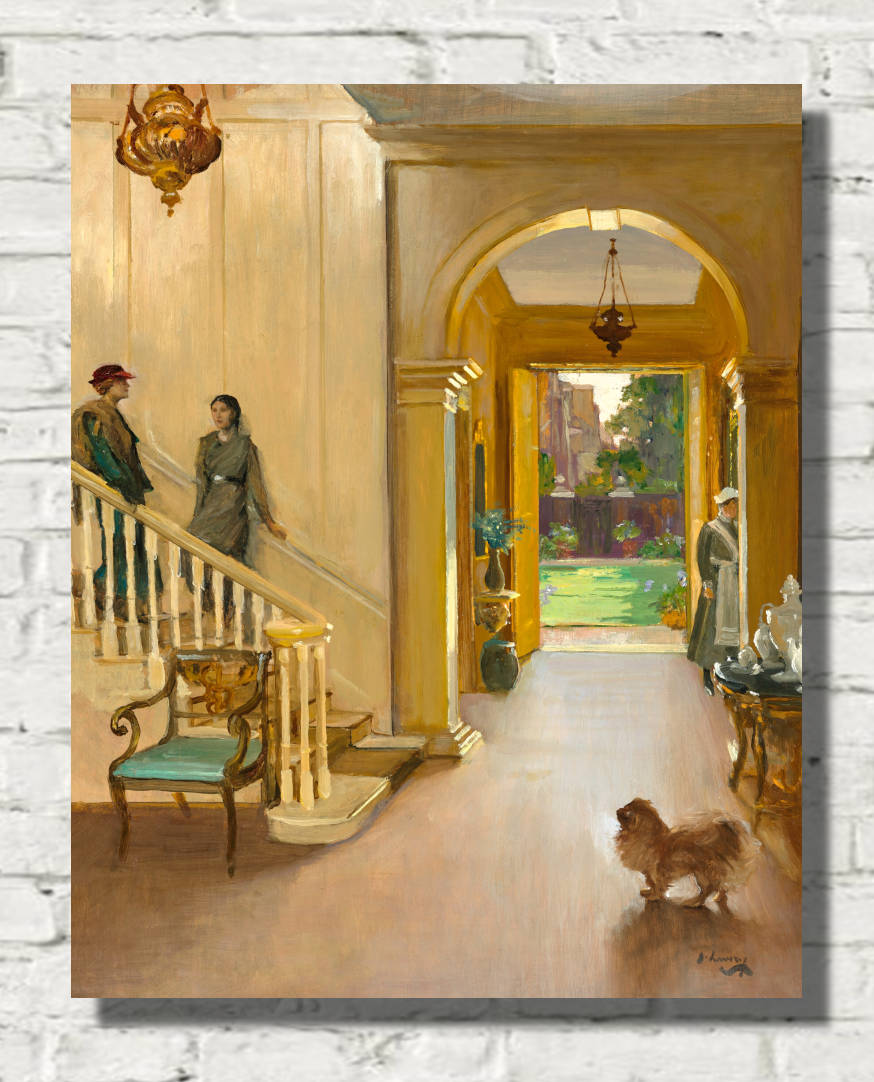 John Lavery Print, The Hall, Argyll House – A Summer Day (1925)