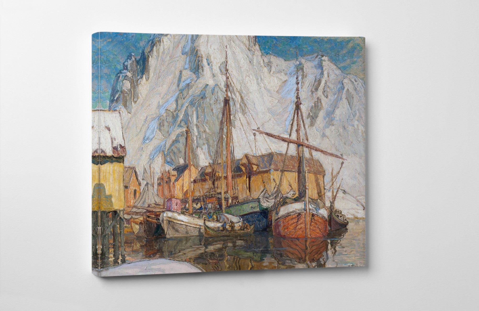 Anna Boberg, The Harbour at Svolvaer, Lofoten
