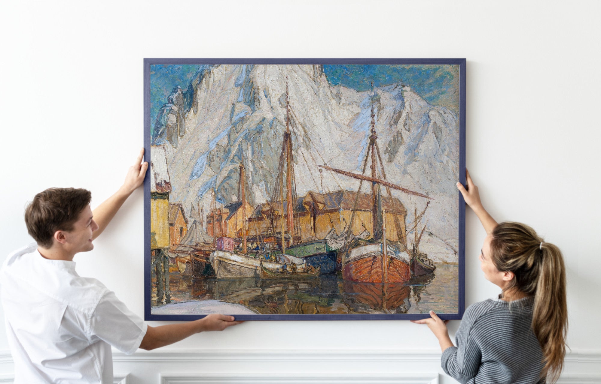 Anna Boberg, The Harbour at Svolvaer, Lofoten