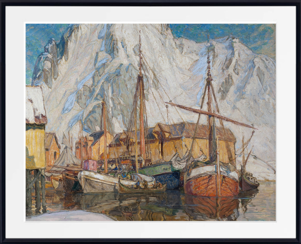 Anna Boberg, The Harbour at Svolvaer, Lofoten