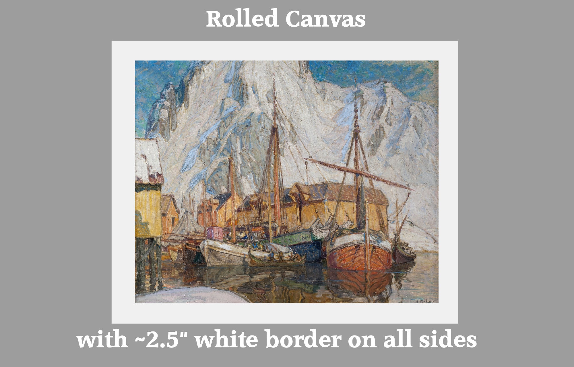 Anna Boberg, The Harbour at Svolvaer, Lofoten