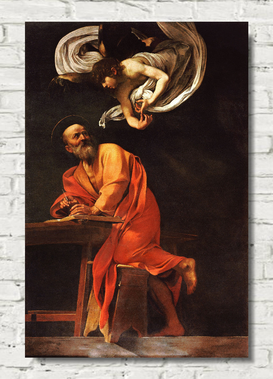The Inspiration of Saint Matthew, Caravaggio