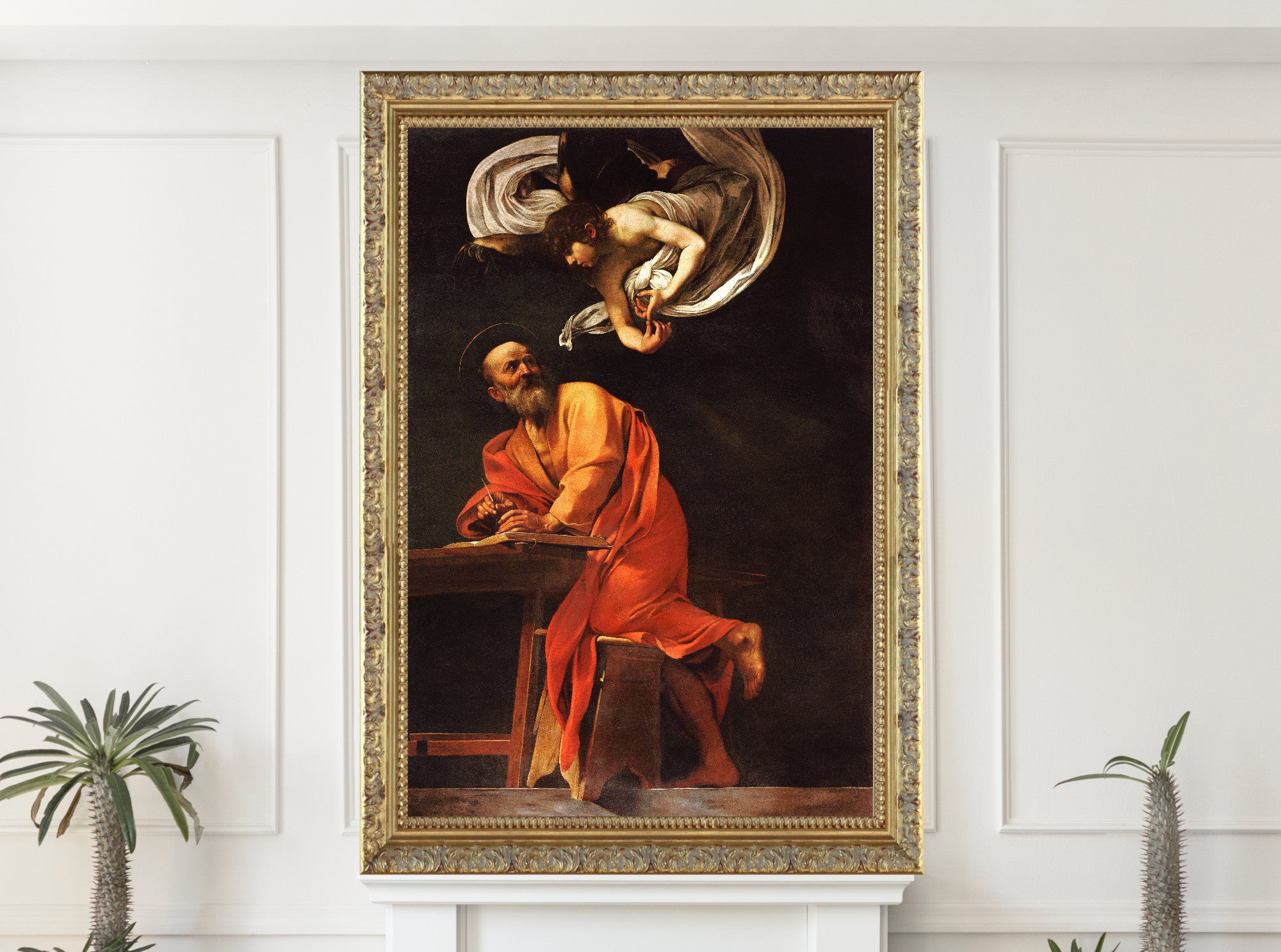 The Inspiration of Saint Matthew, Caravaggio