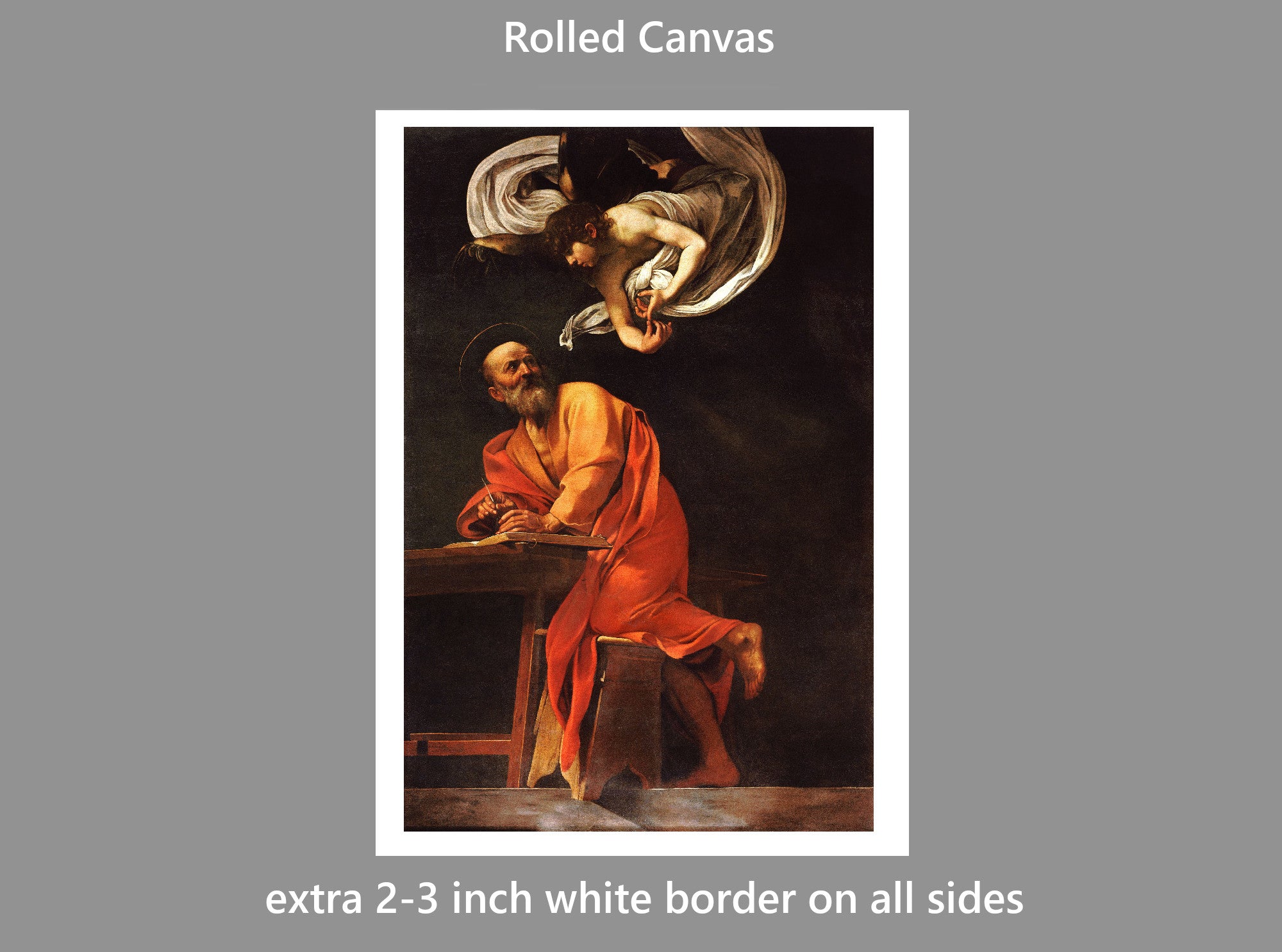 The Inspiration of Saint Matthew, Caravaggio