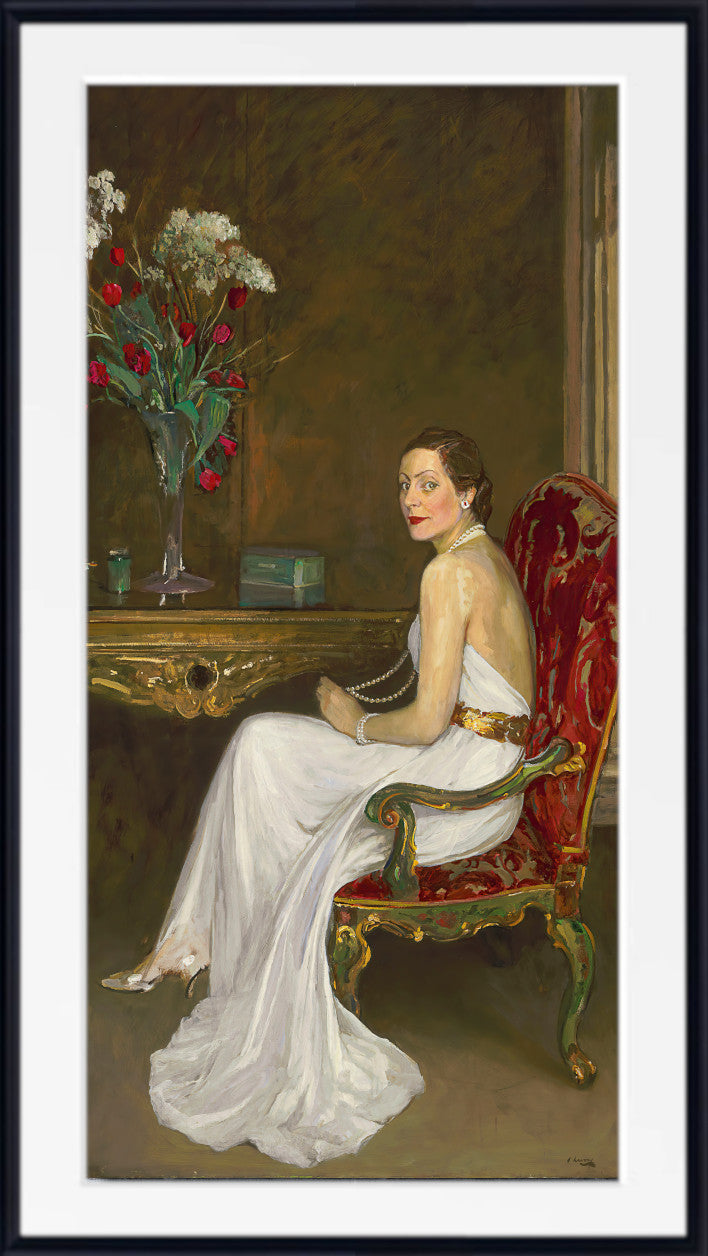 The Lady in White, Viscountess Wimborne (1939), John Lavery
