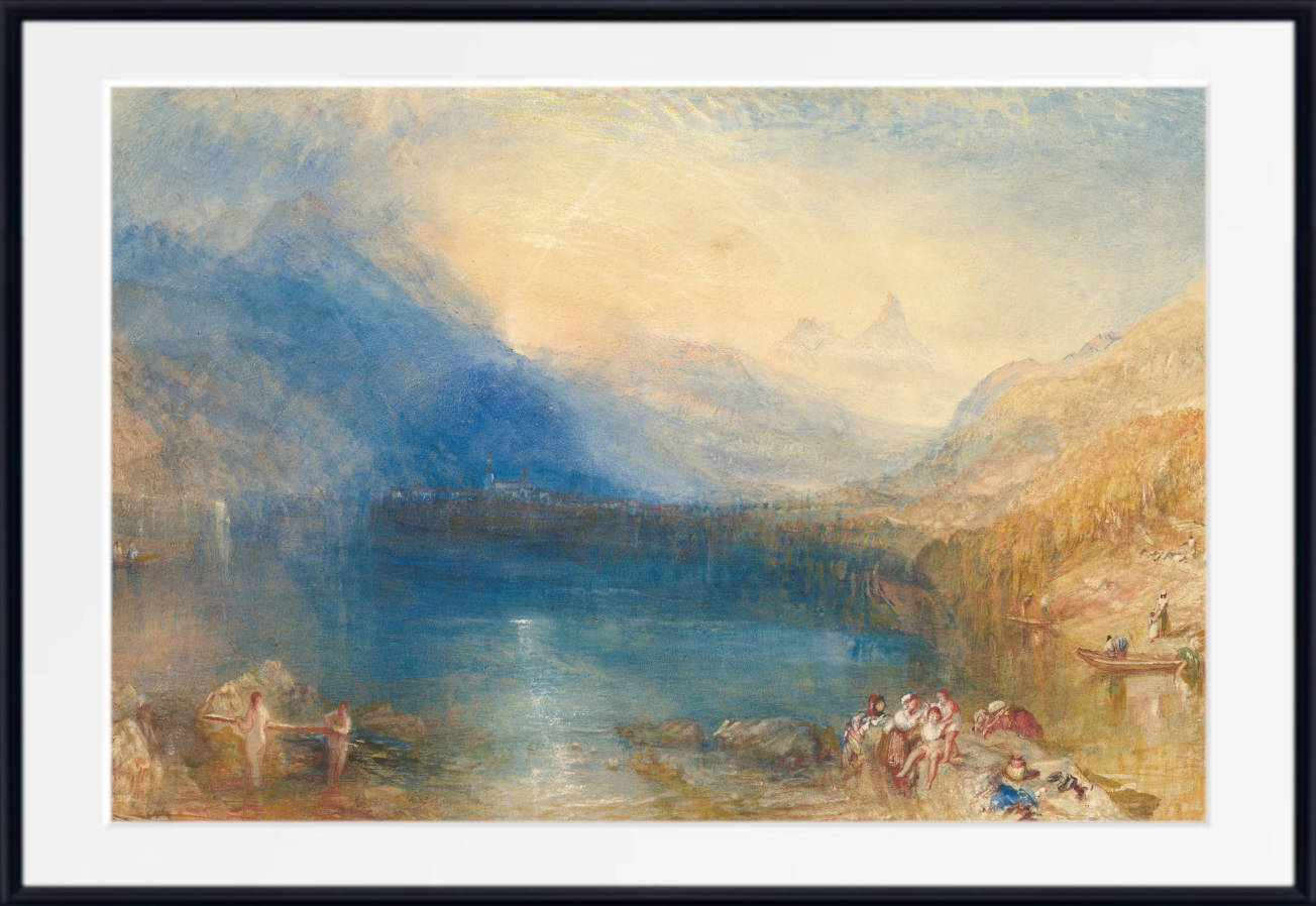 William Turner Print, The Lake of Zug (1843)