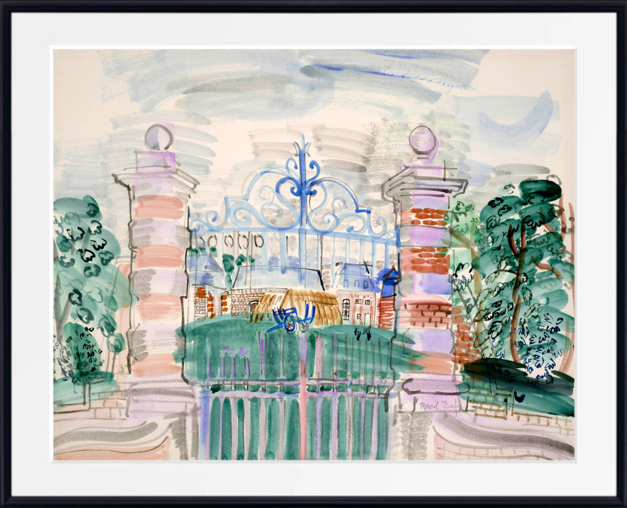 The Louis XIII farm (1927) by Raoul Dufy