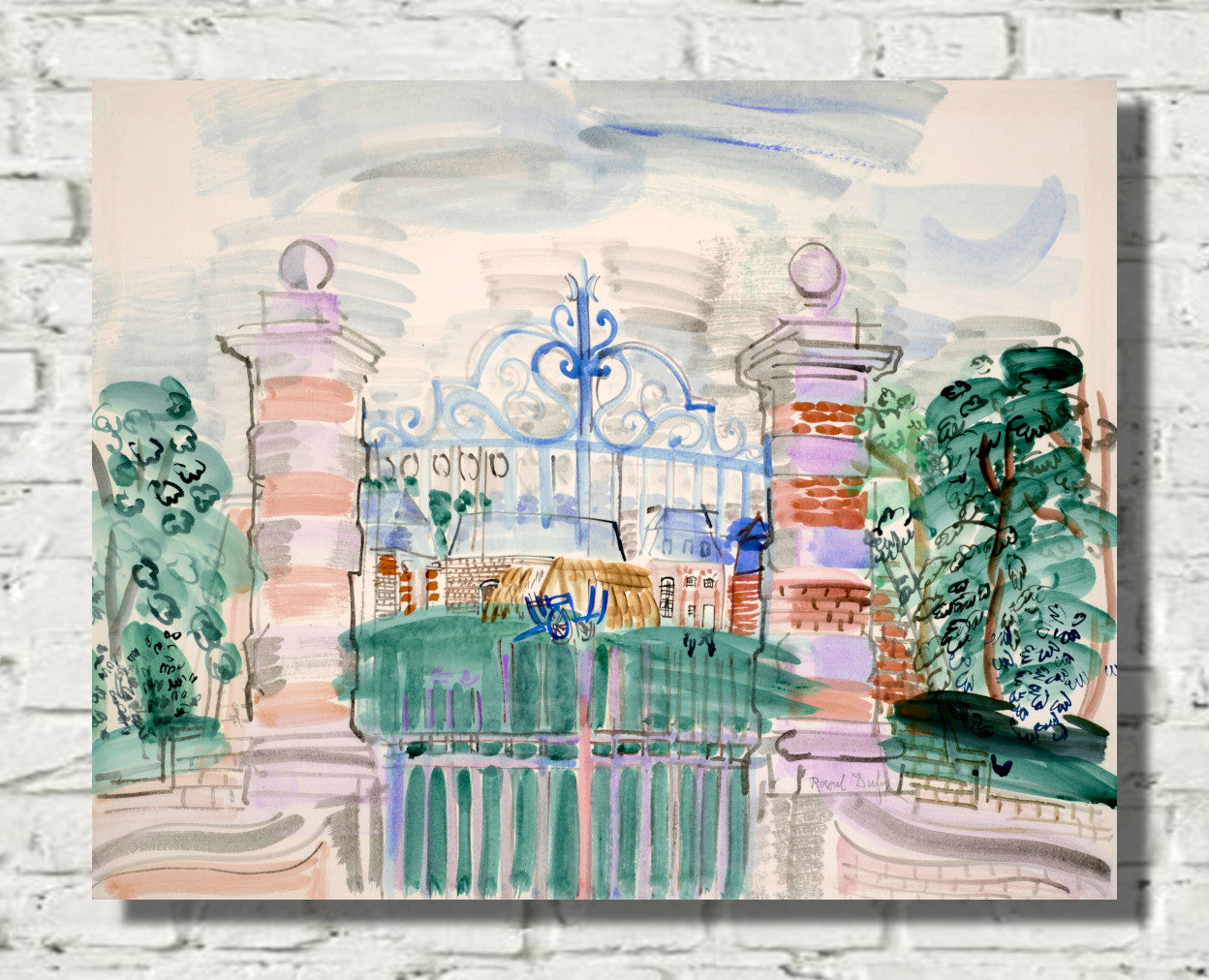 The Louis XIII farm (1927) by Raoul Dufy