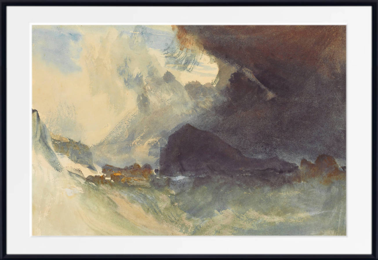 William Turner Print, The Mewstone, Devon