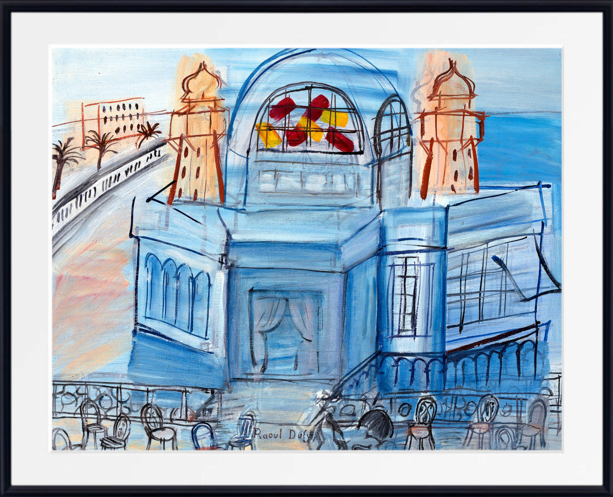 The Nice Casino with chairs (1948-1949) by Raoul Dufy
