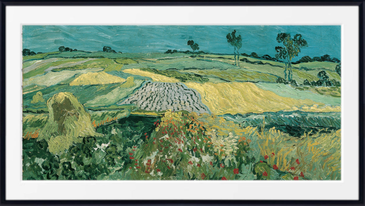 The Plain of Auvers - Wheat Fields near Auvers by Vincent van Gogh