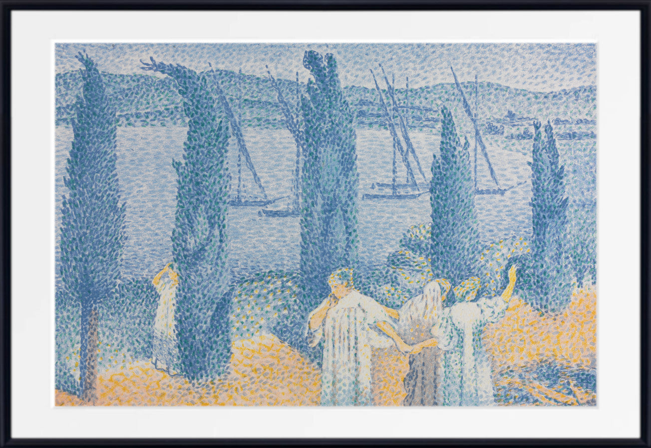 The Promenade (Landscape with Cypresses), 1897 by Henri-Edmond Cross