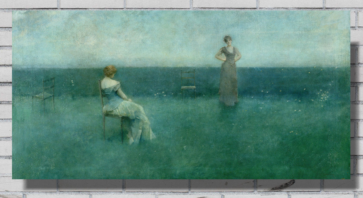 Thomas Dewing, The Recitation (1891)